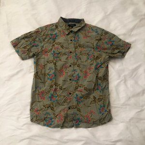 Roark Revival Men's Organic Cotton Tropical Button Up Shirt